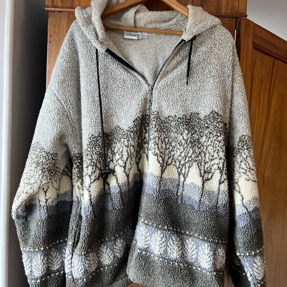 Vintage Wildlife fleece jacket size l
